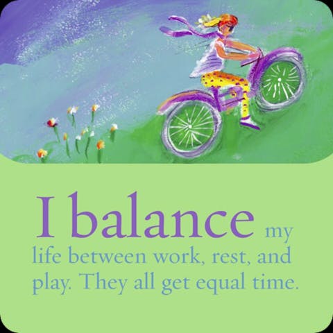 Ik balanceer het leven tussen werk, rust en speeltijd. Ze krijgen allemaal net zo veel tijd.