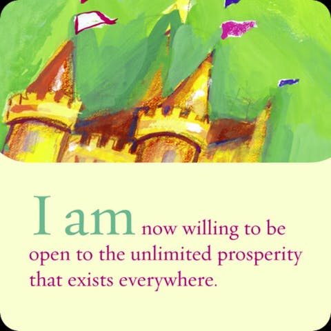 Ik ben nu in staat om open te staan voor de oneindige welvaart die overal bestaat.