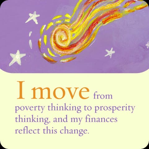 Ik ga van armoedig denken naar denken in welvaart, en mijn financiën reflecteren deze verandering.