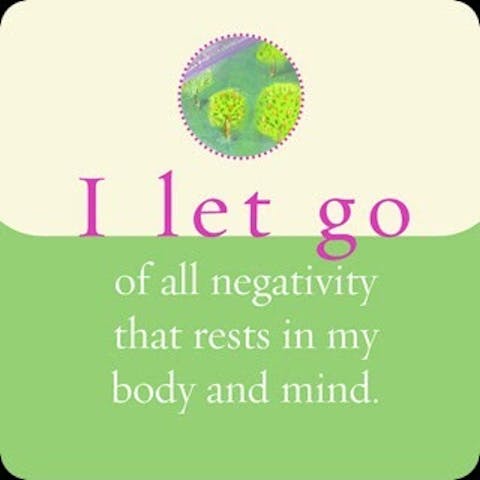 Ik laat alle negativiteit in mijn lichaam en geest los.
