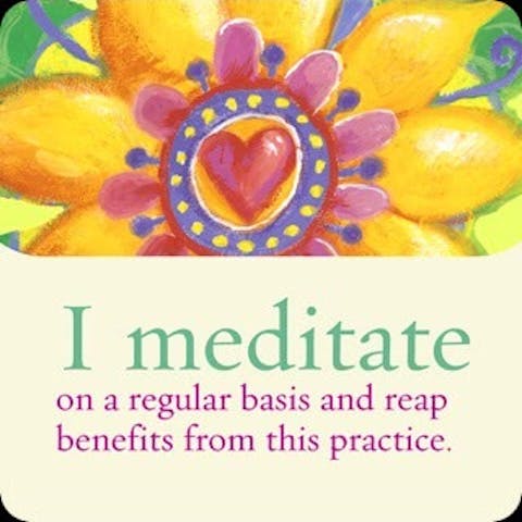 Ik mediteer regelmatig en doe hier mijn voordeel mee.