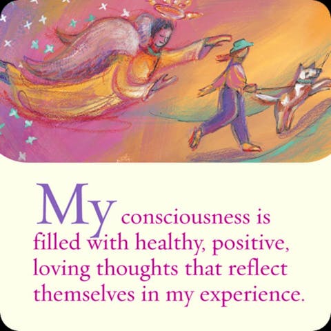 Mijn bewustzijn is gevuld met gezonde, positieve, liefdevolle gedachten die zichzelf uiten via mijn ervaringen.