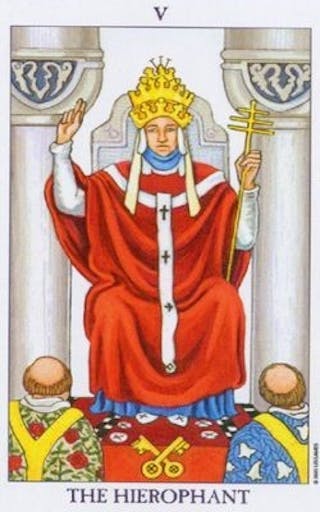 Tarotkaart De Hogepriester
