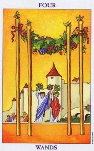 Tarotkaart Staven IV